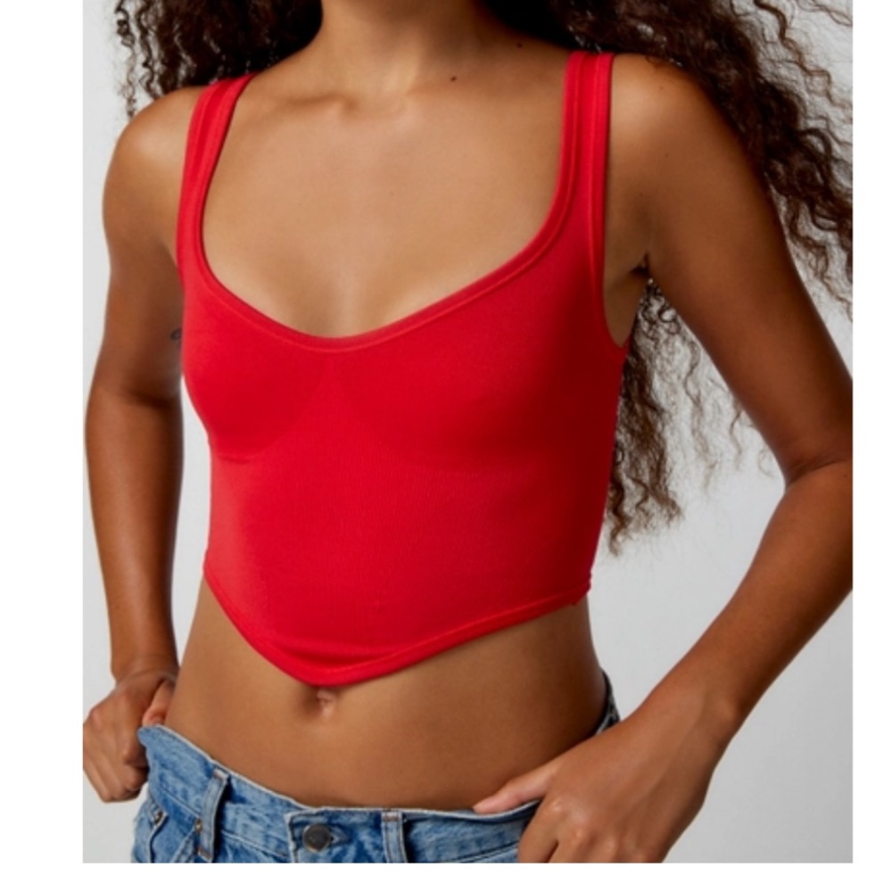 Urban Outfitters Red Crop Top
